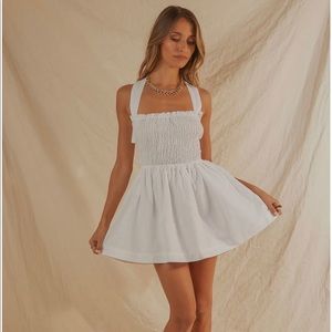 Peppermayo European Towns Linen Mini Dress